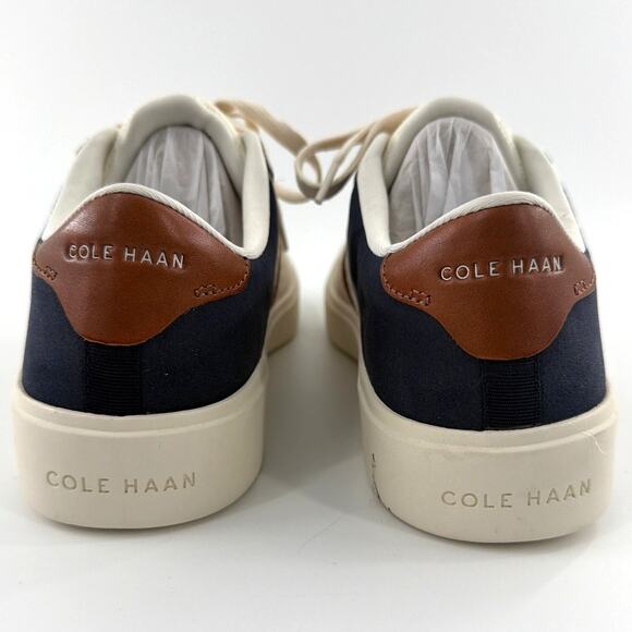 Cole Haan Men\'s Ivory Navy Grand Crosscourt Winner Sneakers Size 10.5M main image 4